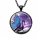 OOOUSE Blue Wing Dragon Necklace Dragon Pendant Necklace or Dragon Dragon Jewelry Dragon Pendant Dragon Necklace