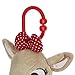 KIDS PREFERRED Rudolph The Red-Nosed Reindeer Clarice on The Go Teether Developmental Activity Toy with Music & Lights, Christmas Holiday Toy, Boys & Girls 0 and up, 12 Inches with clip
