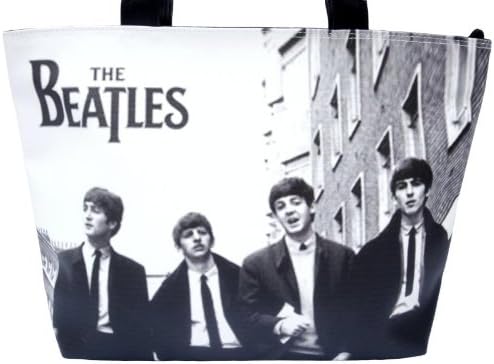 The Beatles Retro Vintage Rare Rock Band Wide Tote Shoulder Bag Purse