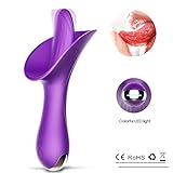 Female Tongue Vibration Toy Oral Tongue Simulator, 12-Frequency Vibration and Suction Rod, Blouse Multi-Speed Ring Suction Toy - Sex Suggestion