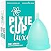 Pixie Menstrual Cup - Includes Ebook Guide, Cleaning Wipes, Lube, & Storage Bag - Number 1 for Most Active Reusable Period Cup - Tampon and Pad Alternative - Buy One We Give One (2X - Small)