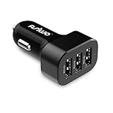 Asiwo 3-Port USB Car Charger,Car Phone Smart Charger compatible iPhone X/8/8Plus 7 6S 6 Plus, Samsung Galaxy S9 S8 S7 S6 Edge, Note 8 5 4, Nexus 6P, iPad, Mp3&More