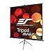 Elite Screens Tripod Series, 71-INCH 1:1, 16:9, 4:3, Adjustable Multi Aspect Ratio Portable Indoor Outdoor Projector Screen, 8K / 4K Ultra HD 3D Ready, US Based Company 2-YEAR WARRANTY, T71UWS1- Black