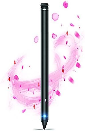 MZHOU Active Stylus Digital Pen Active Electronic Stylus Pen for iOS Android Touchscreen Tablet with Finest Tip in 2.4mm Diam for Acc, Black