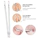 Blackhead Remover Kit, ElleSye Pimple Acne Removal Tool Comedone Whitehead Zit Extractor Kit for Risk Free Nose Face Skin with 3X Zoom Flat Mirror & Leather Case