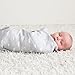 Ziggy Baby Muslin Baby Swaddle Blankets - 3 Pack - Gender Neutral for Boys and Girls - Grey Cloud, Stripe & Stars (47x47)