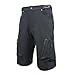 Blike Mes's MTB Cycling Climbing Shorts Loose Fit Shorts Black L