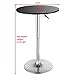 Costway Modern Round Bar Table Adjustable Bistro Pub Counter Wood Top Swivel Indoor (2)