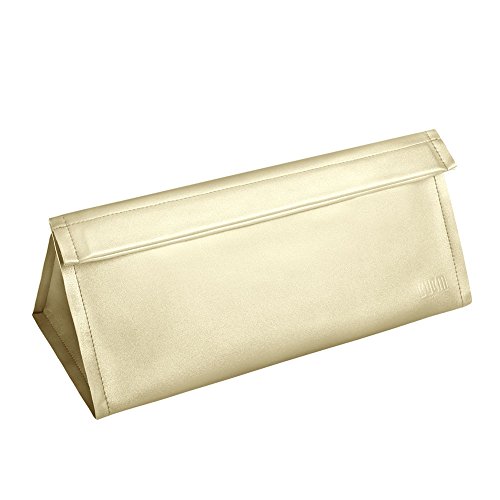BUBM Travel Portable Storage bag for Dyson Supersonic Hair Dryer, Magnetic Flip PU Leather Moistureproof Anti-scratch Dustproof Shockproof Protection Organizer Travel Gift Case (Gold)