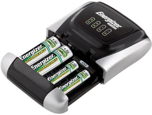 Energizer Compact Charger With 2 AA and 2 AAA NiMH Rechargeable Batteries (2AA / 2AAA + Charger)