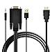 ZasLuke VGA to HDMI Output 1080P Adapter with 3.5mm Audio Cable and USB Power Cable for Connecting Old PC, Laptop, Notebook to New HDMI Input HDTV, Displays, Monitor (6 Feet/1.8 Meters) …
