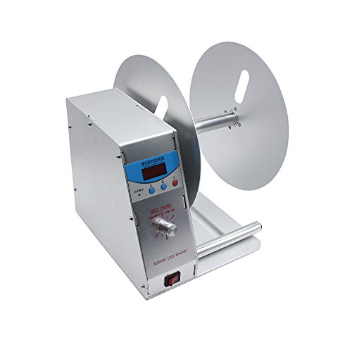 WUPYI Automatic Label Rewinder Machine Digital Automatic Label Tags Rewinder Adjustable Speed Sticker Tags Barcode Rewinder Label Printing Machine for Office,Commercial,Industrial, Warehouse
