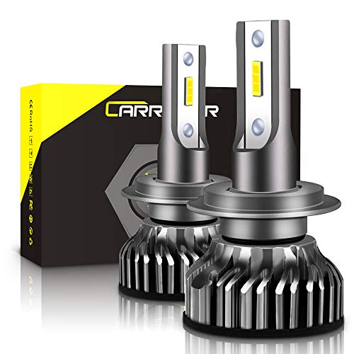 H7 LED Headlight Bulb, CAR ROVER 50W 10000Lumens Extremely Bright 6000K CSP Chips Conversion Kit, 2 Years Warranty