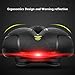 Most Comfortable Bike Seat,Bicycle Saddle for Men Women Padded Soft High Density Memory Foam – Hollow Breathable Rainproof with Dual Shock Absorbing Rubber Balls and Taillight Fit for Road, Mountain,thumb 1