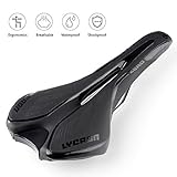 LYCAON Bicycle Saddle Bike Seat, Waterproof Shockproof Professional Road Bike Saddle, Bicycle Accessories Saddles Cushion for Mountain Road Bike (Fixing Bracket Not Included)