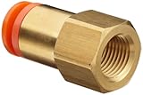 SMC KQ2F07-35A Brass Push-to-Connect Tube Fitting, Adapter, 1/4