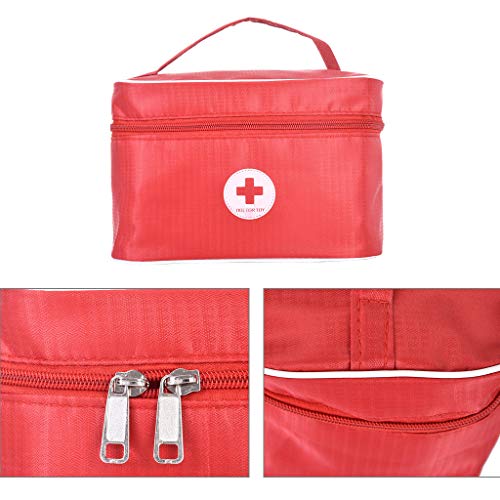 Kids Wooden Doctor Kit | Pretend Play Medical Doctor Set with Stethoscope and Wooden Dentist Tool Toys for Toddlers | Promotes Thinking Skills & Education Gift for Boys & Girls (Red) - Thumbnail 6