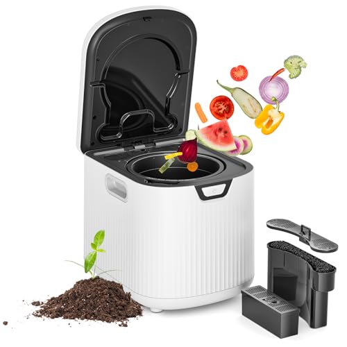 Ouaken 3L Electric Kitchen Composter - Indoor Food Waste Compost Machine