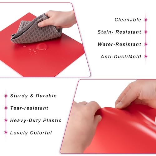 Aegero Plastic Folders with Pockets (7 Pack, Assorted Colors), Durable Heavy Duty File Folders with Business Card Slot, 2-Pocket Folder for Schoolwork & Office,Letter Size…