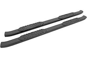 Rough Country Oval Nerf Steps for Chevy Silverado & GMC Sierra 1500/2500HD/3500HD (2019-2026) Crew Cab - OEM Style Rails with Built-in Side Steps