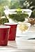 Trudeau 16-OunceDouble Wall Reusable Red Party Cup, Set of 4