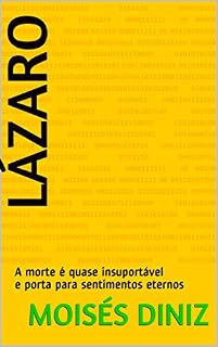 Livro LÁZARO: A morte é quase insuportável e porta para sentimentos eternos