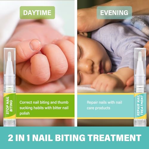 Nail Biting Treatment for Kids Bitter Taste & Non Glossy Nail Polish
