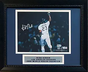 Kirk Gibson Autographed Los Angeles Dodgers Signed 1988 World Series Home Run Framed 8x10 Baseball Photo Fanatics Authentic MLB COA