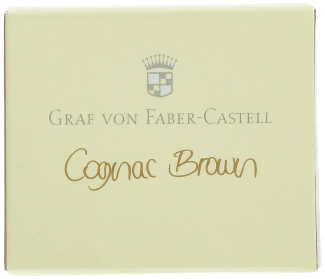 Graf von Faber-Castell 6 Ink cartridges Cognac