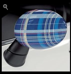 MINI Speedwell Blue Mirror Caps- left