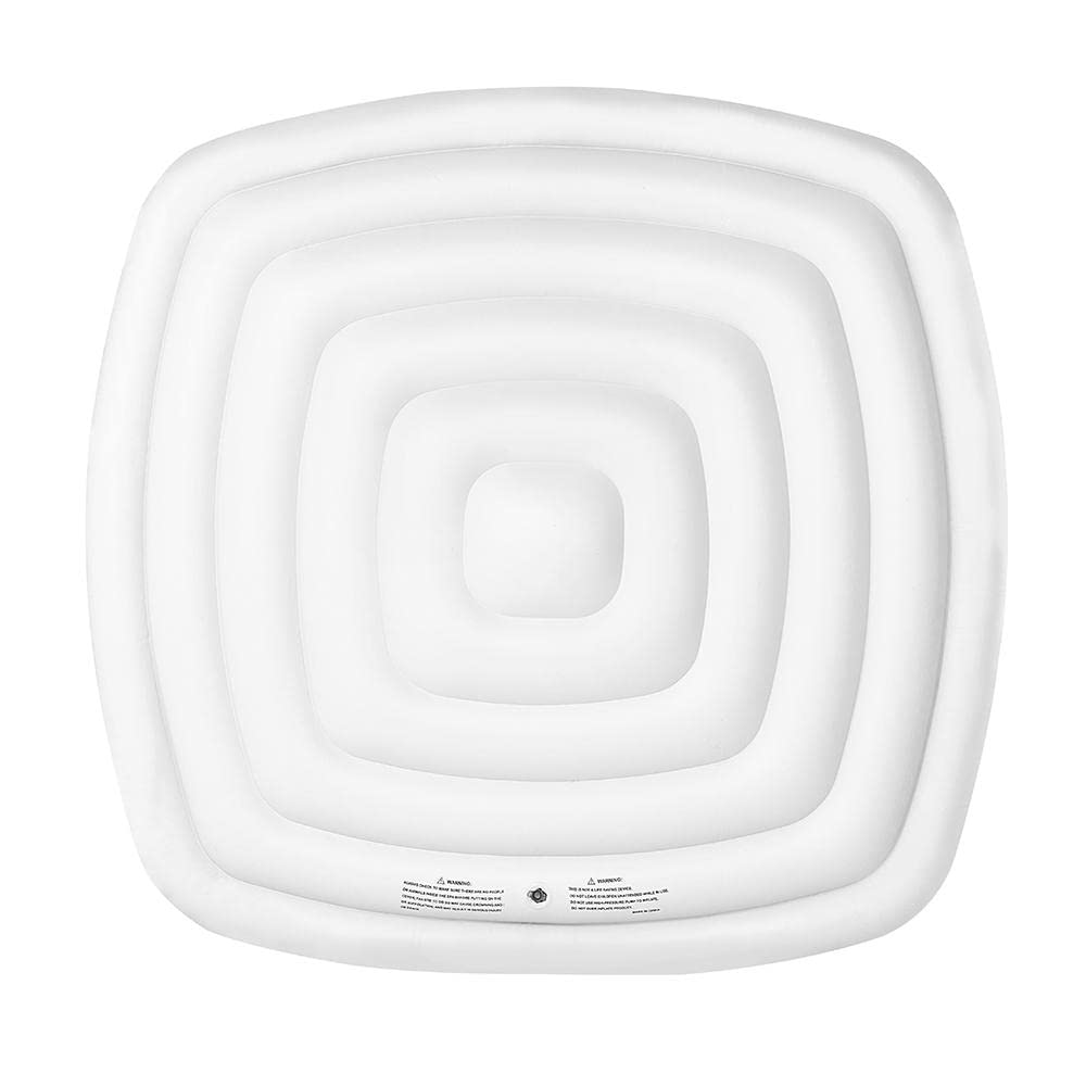 RED DECO MSpa Hot Tub Spa Heat Preserver & Rain Outflow Inflatable Bladder Cover Square Fits All Mspa 6 People Square Spa Alpine/Tekapo/Soho/Bliss/Lite 160cm