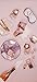 Harlow & Grey Amethyst Large Party Plates Set, 8 Ct Pack, 9.75” Elegant Disposable Paper Dinnerware Supplies for Birthday, Wedding, Shower, Anniversary, Holiday, Purple Watercolor & Rose Gold