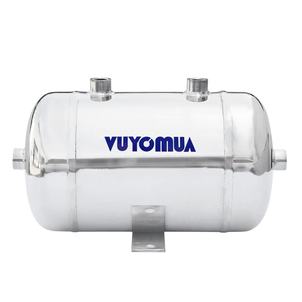 VUYOMUA 304 Stainless Steel High Pressure Mini Small Portable Air Tank, Air Reservoir, Water Storage Tank (3L-SG)