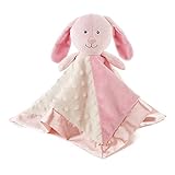 Snoozies Cozy Little Lovies Plush Satin Baby Blanket - Pink Bunny