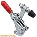 POWERTEC 1PK Toggle Clamp, 200 lbs Holding Capacity, 12050 Quick Release Vertical Clamps w/ Antislip Rubber Pressure Tip for Woodworking Jigs and Fixtures, Welding, Drill Press, Crosscut Sled (20303)