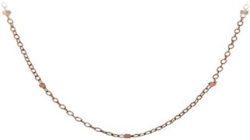 Pernille Corydon Petite Saturn Necklace Chain Sterling Silver Rose Gold Plated