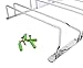 Wine Glass Rack - 4 Row Hanging Wine Rack Under Cabinet Wine Glass Rack Metal Wine Rack Stemware Hangers in Silver