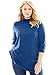 Roamans Women's Plus Size Mockneck Maxi Tunic