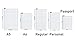 Pencil Board Bookmark Ruler Shitajiki for Traveler's Notebook A6 Size, White, Sold by Chris.W (4.13 x 5.83 Inch)