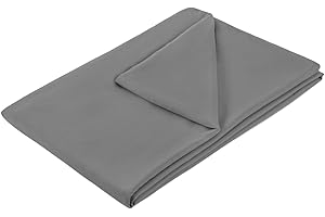 UhobeCap Weighted Blanket Cover, Weighted Blanket Cover 48x72, Dark Grey, Removable Cover for Weighted Blankets, 8Ties