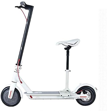 thorityau Electric Scooter Saddle Seat Electric Scooter Accessories Seat Telescopic Seat with Shock Absorption Adjustable Quick Folding Leather Seat Just A SEAT