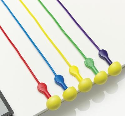 3M 311-1115 Single Use Express Pod Plugs Push-to-Fit Polyurethane Foam Corded Earplugs With Vinyl Cord And Assorted Color Paddle-Style Grips (1 Pair Per Pillow Pack, 100 Pair Per Box) (100/PR)