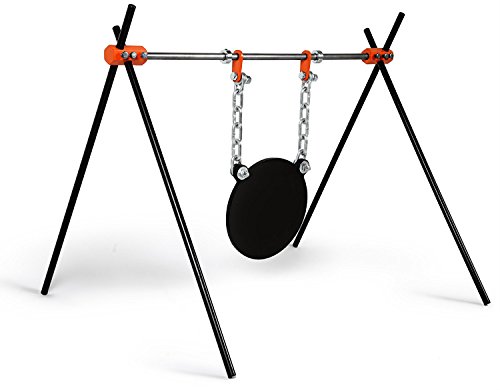 Powerfly AR500 Gong Targets for Shooting Range 12" - AR 500 3/8" Laser Cut Steel Plate - Metal Round Swing Hanging Target with Mounting Holes - Suitable for Rifle Handgun Pistol Firearms - Thumbnail 2