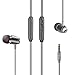 Earbuds, E&jing Wired 3.5mm Jack Earbuds Ergonomic in ear Design with Mic Line Volume Control Noise Cancelling Music Headphone Deep Bass (Black)
