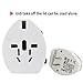 cute-OULI New Mutipurpose Travel Adapter, Universal Travel Plug With Dual USB Ports, Safety Travel Wall Charger & Converter & Transformer, White Color