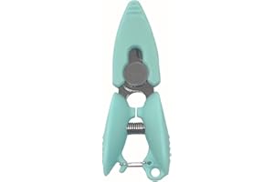 1PCS Mini Pocket Metal Scissors, Ambidextrous Spring-Loaded Design, No Battery Needed, Thread Trimmer for Cross Stitch, Trave