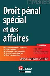 Droit pénal spécial et des affaires
