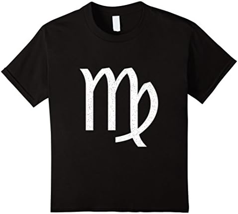 Kids Virgo Symbol Shirt 8 Black