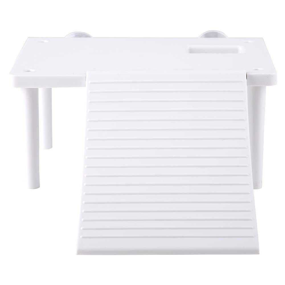 Reptiles Tortoise Floating Platform with Climbing Ladder and a Food Container,Terrarium Aquarium Tank Ornament,Sunbathing Place