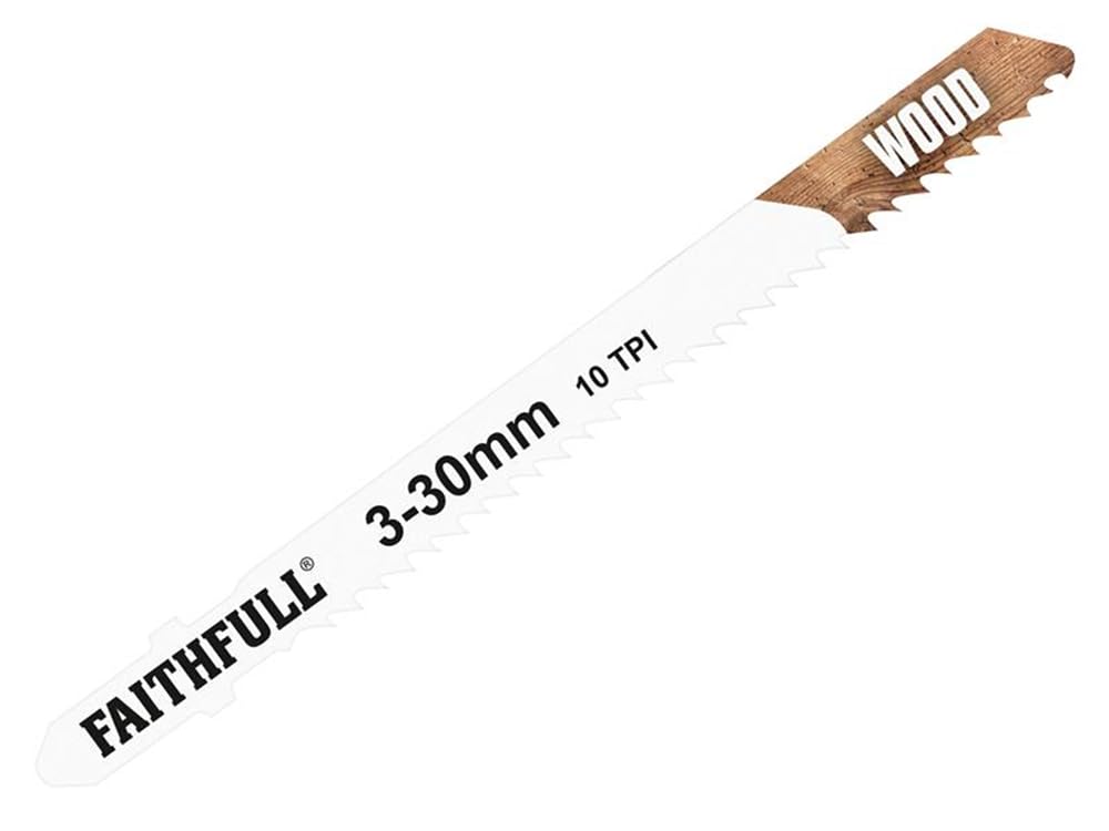 Faithfull JBT101BR Jigsaw Blades - Laminate / Wood (Pack of 5)